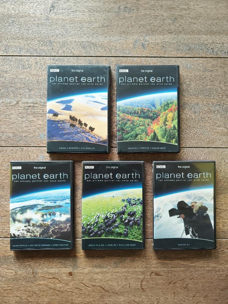 BBC - The original planet earth - 5 DVD's, Vanaf 6 jaar, Ophalen of Verzenden, Gebruikt, Natuur