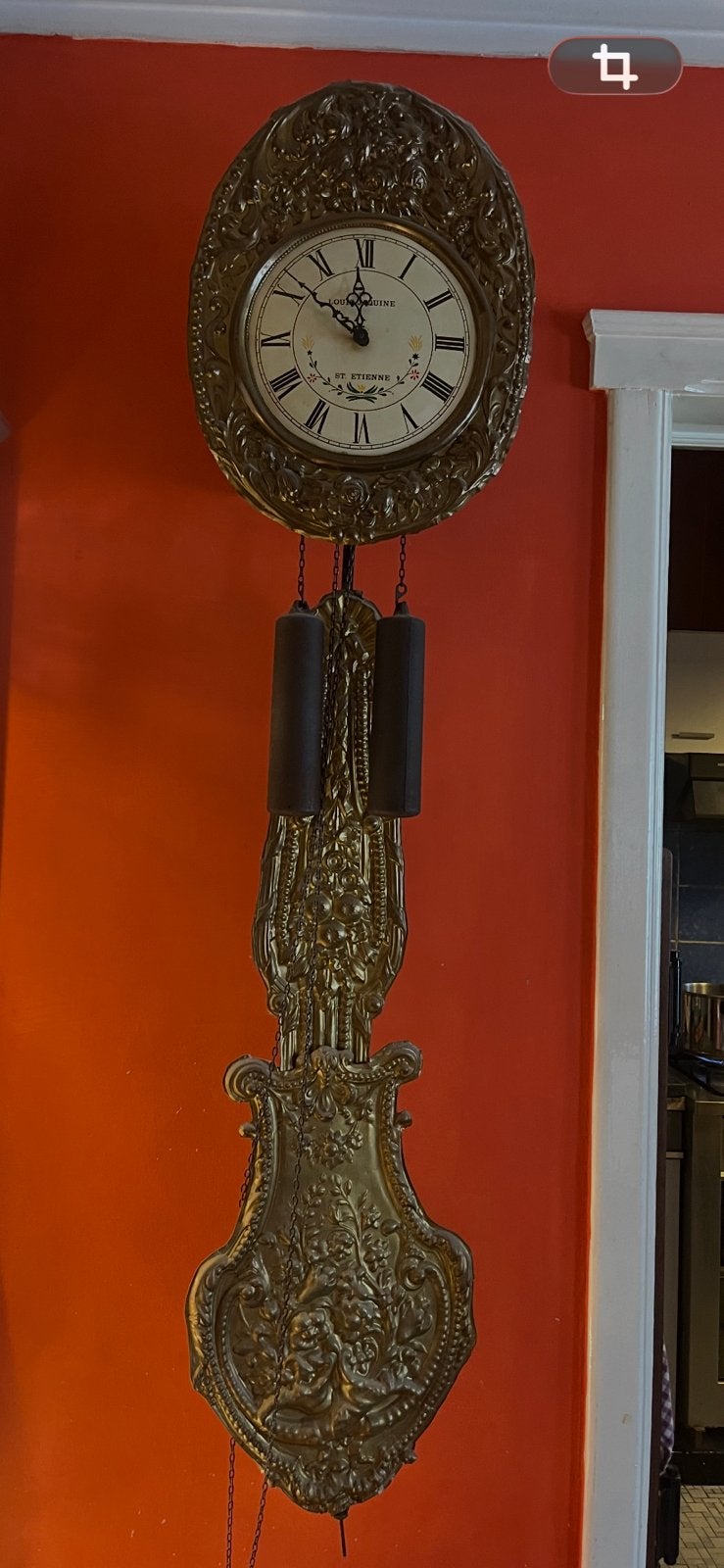 Horloge suspendue, Antiquités & Art, Enlèvement