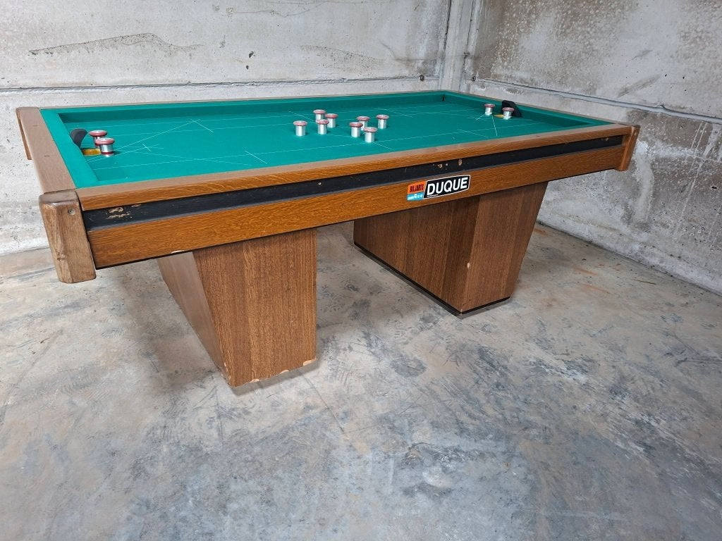 Deze vernieuwde Duque biljart voor 1875 euro., Ophalen, Zo goed als nieuw, Biljarttafel