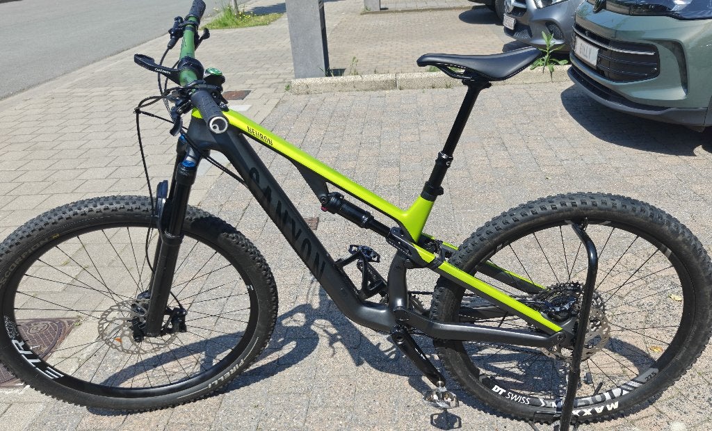 Canyon MTB Neuron cf 9 Small gray/green, Vélos & Vélomoteurs, Autres marques, 10 à 15 vitesses, Comme neuf, Enlèvement