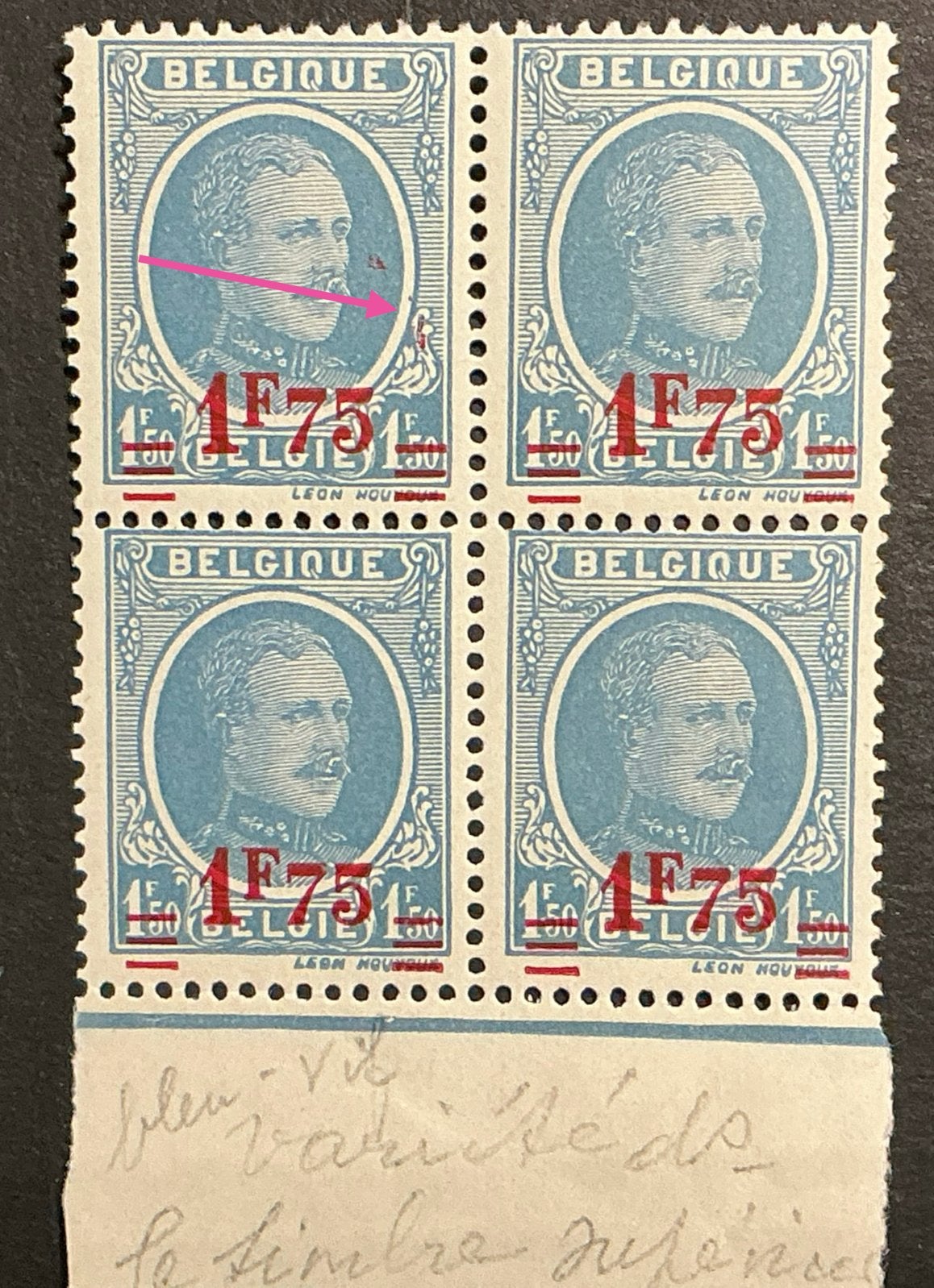 LOT 779. OBP: 248b-Cu +Cu. HOUYOUX. MNH. Blok., Koninklijk huis, Orginele gom, Ophalen of Verzenden, Postfris