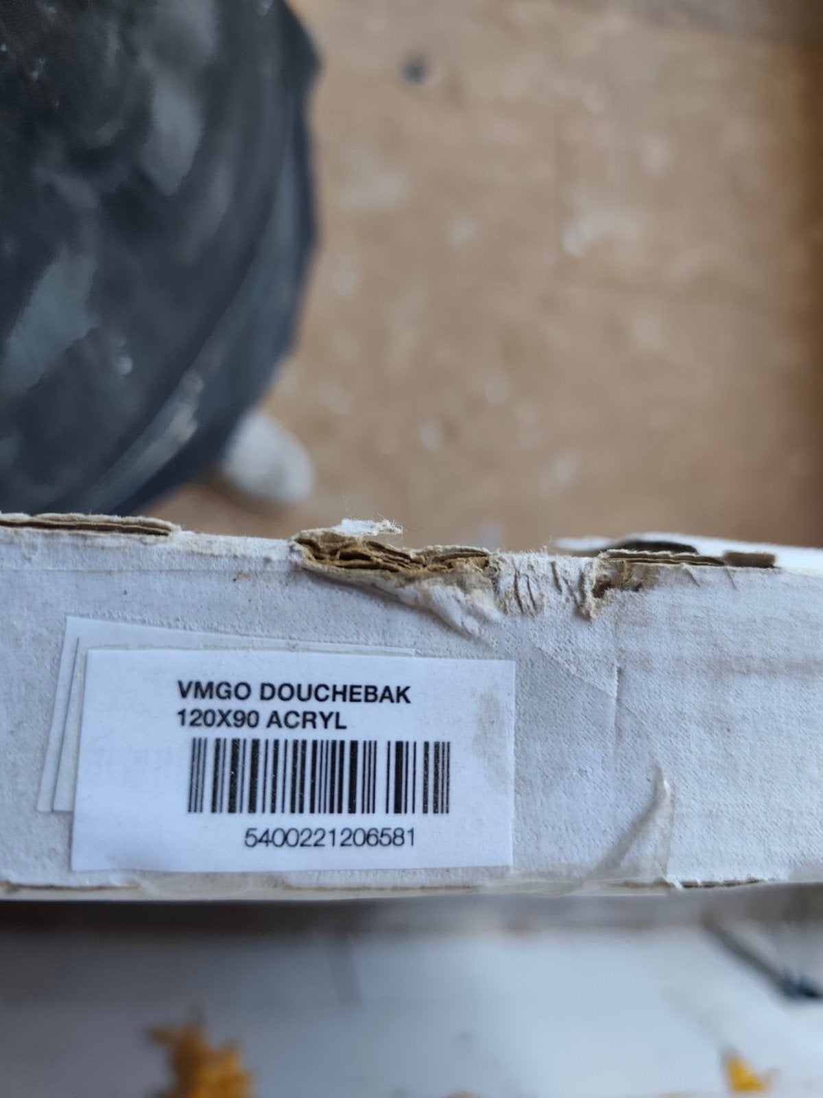 douchebak, Ophalen