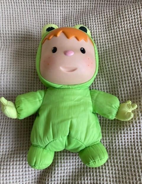 Kikker Cotoons Smoby - groene kikker - Frog - 22 cm hoogte, Ophalen of Verzenden, Zo goed als nieuw