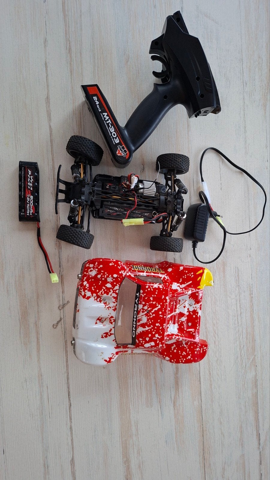 Himoto 4WD RC Buggy – compleet met zender, accu & lader, Ophalen of Verzenden