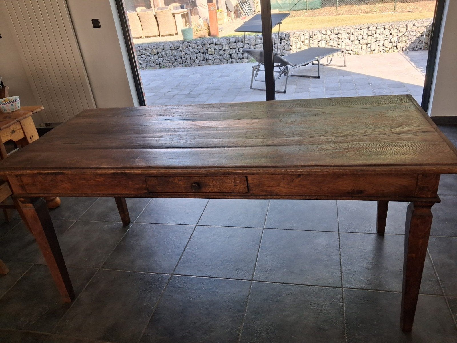 Eiken tafel., Huis en Inrichting, Ophalen