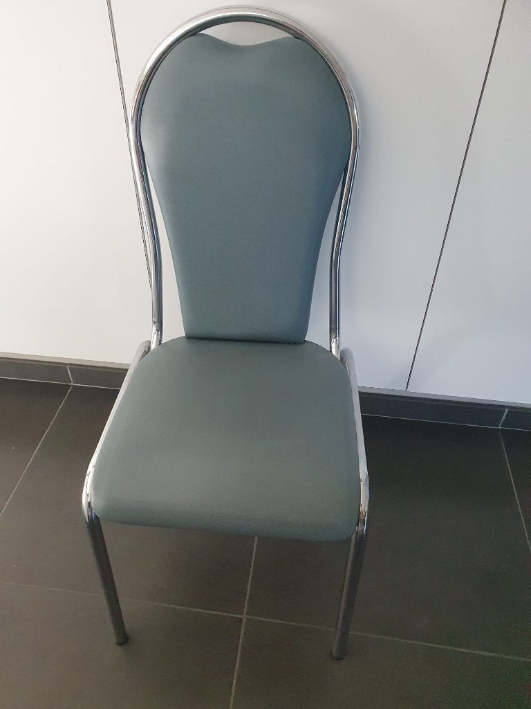 4 keukenstoelen, Huis en Inrichting, Stoelen, Ophalen, Gebruikt, Leer, Vier
