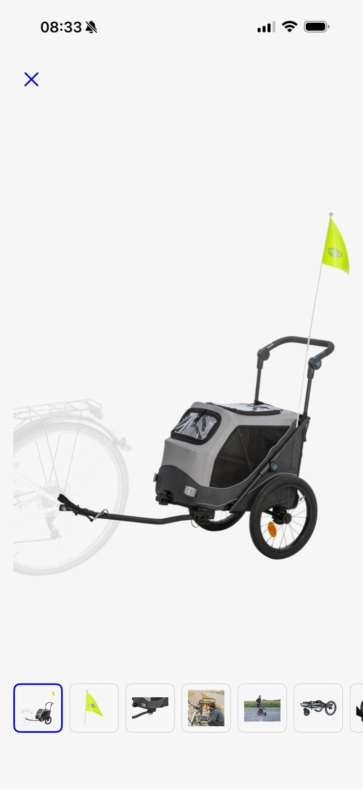 Trixie hondenfiets kar buggy, Gebruikt, Minder dan 20 kg, Opvouwbaar, Ophalen of Verzenden