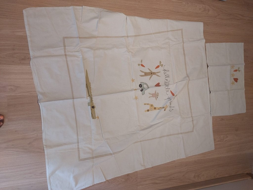 Dekbedovertrekken babybed( 2 stuks moeten dringend weg), Kinderen en Baby's, Ophalen of Verzenden, Gebruikt, Babybedje, Dekbedovertrek