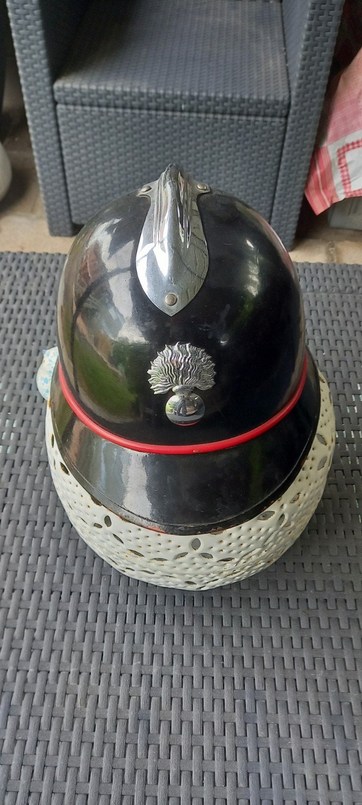 Casque   gendarmerie rijkswacht, Enlèvement ou Envoi, Gendarmerie