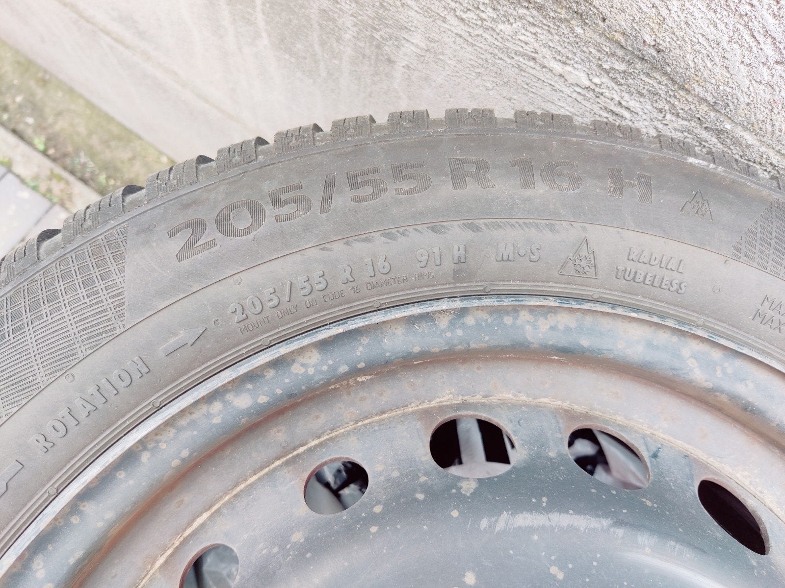 Winterbanden Continental TS 860 205/55 R16, Auto-onderdelen, Ophalen, Winterbanden