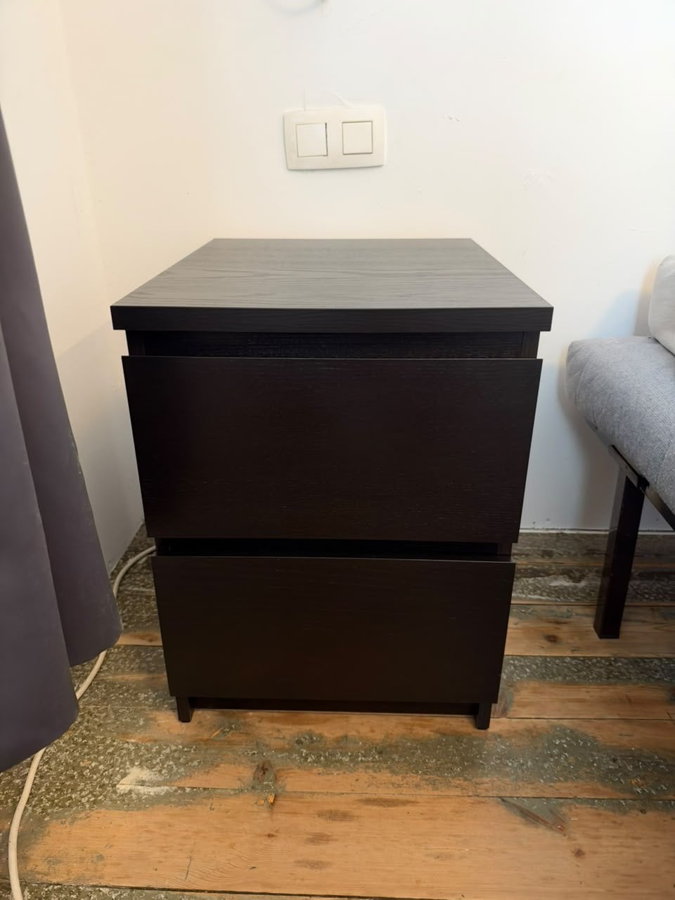 Deux tables de chevet Ikea Malm, Maison & Meubles, Moins de 45 cm, Enlèvement, Utilisé, 55 à 70 cm