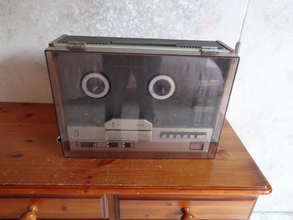 Philips N4414 Bandrecorder, Enlèvement, Magnétophone, Avec protection anti-poussière