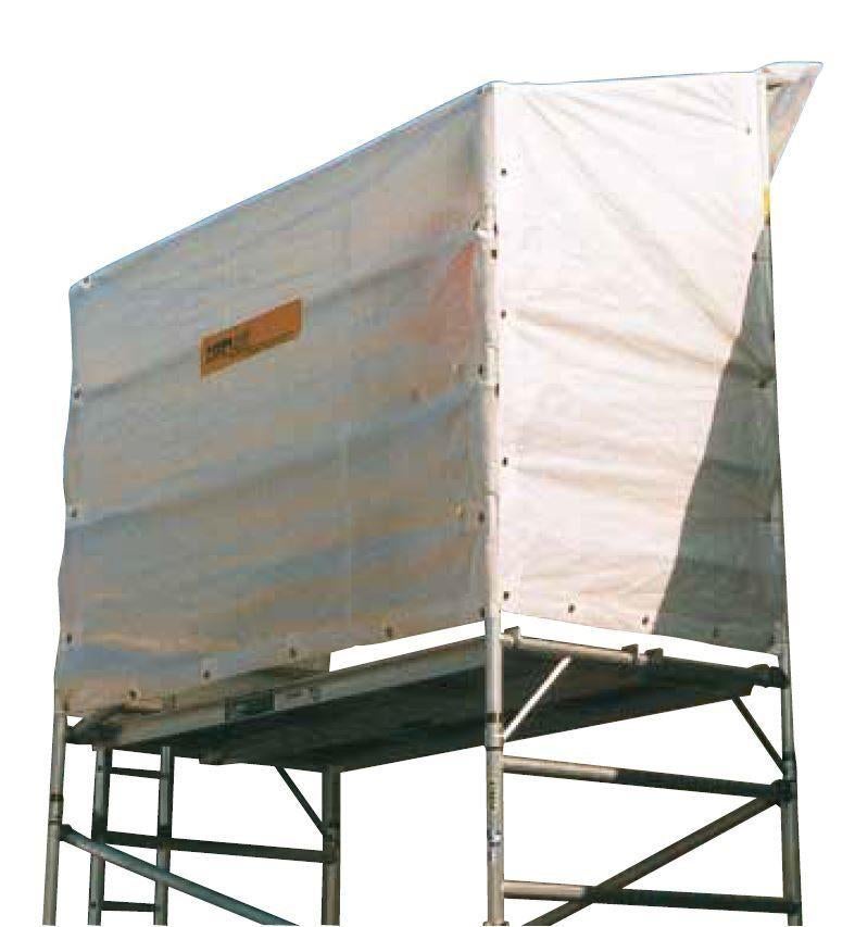 Toiles d'échafaudage x4st 2x3m - 24m2, Bricolage & Construction, Bâches & Films, Enlèvement, Utilisé, 15 m² ou plus, Toile