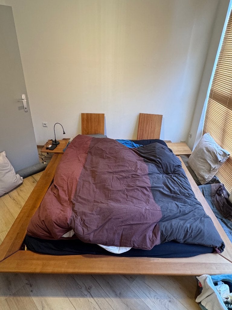 Lit, Queen size, Brun, Enlèvement, Utilisé