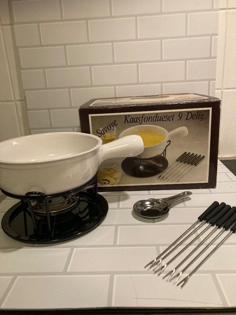. Set à fondue au fromage Savoy (9 pièces) Nouveau, Maison & Meubles, Neuf, Service complet, Enlèvement ou Envoi, Vintage