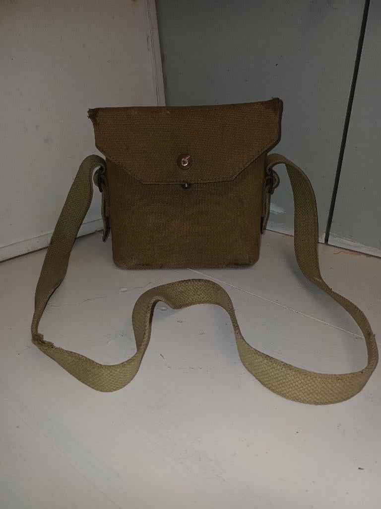 Militaria GB WD 1940 canvas koffer met volledige buis, Verzamelen, Militaria | Tweede Wereldoorlog, Ophalen of Verzenden, Landmacht