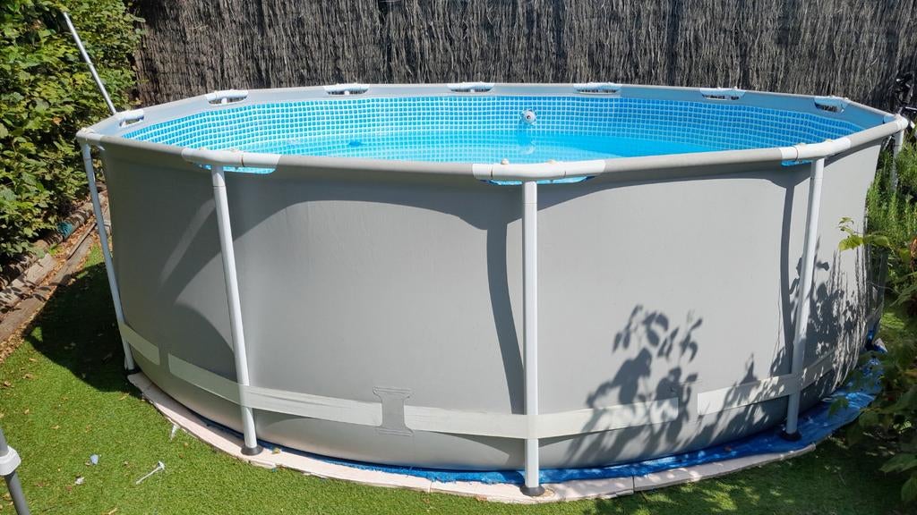 Intex zwembad 366cm, 100cm hoog, Ophalen, Rond