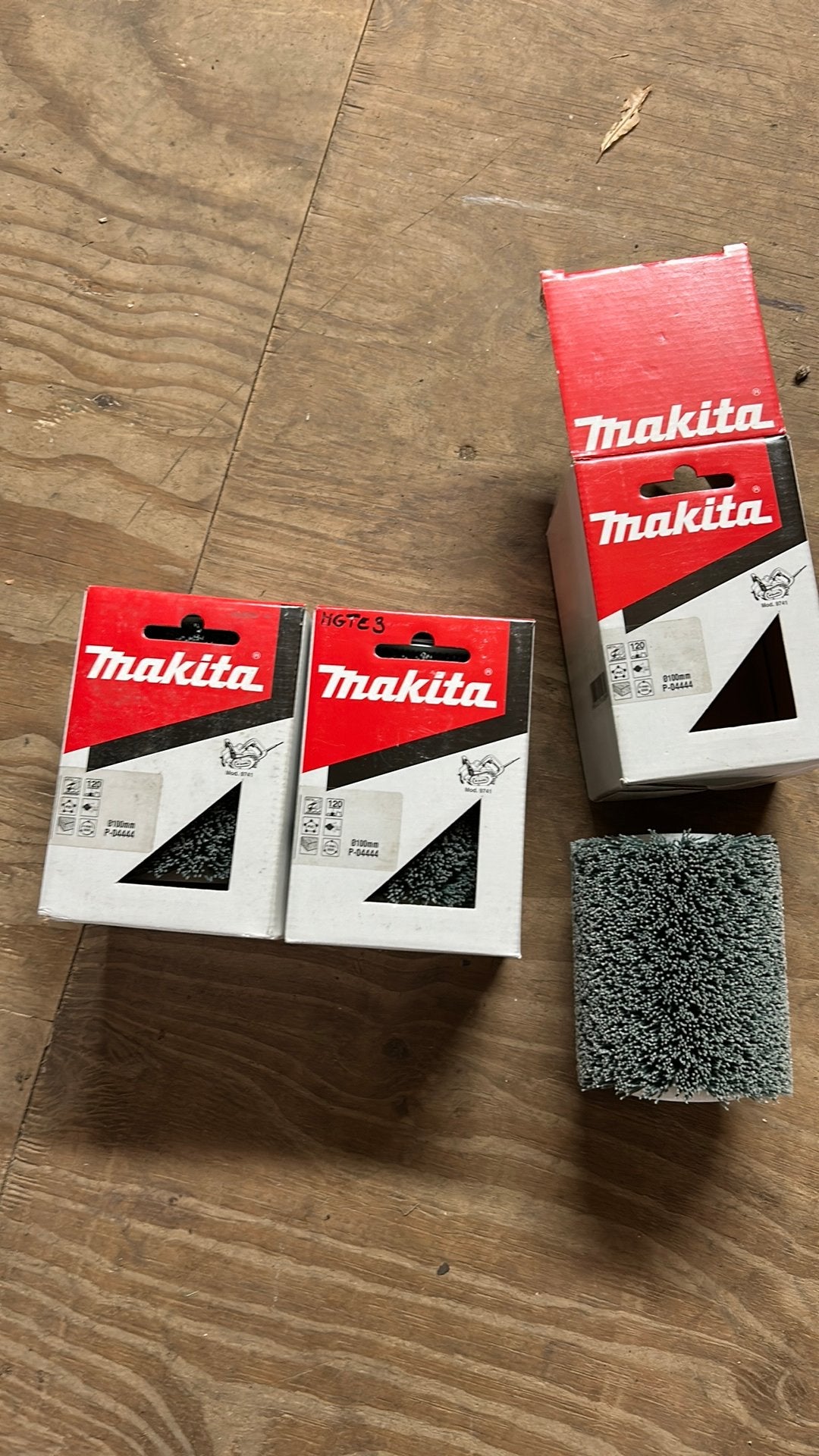 Makita nylon schuur bostel, Ophalen, Nieuw