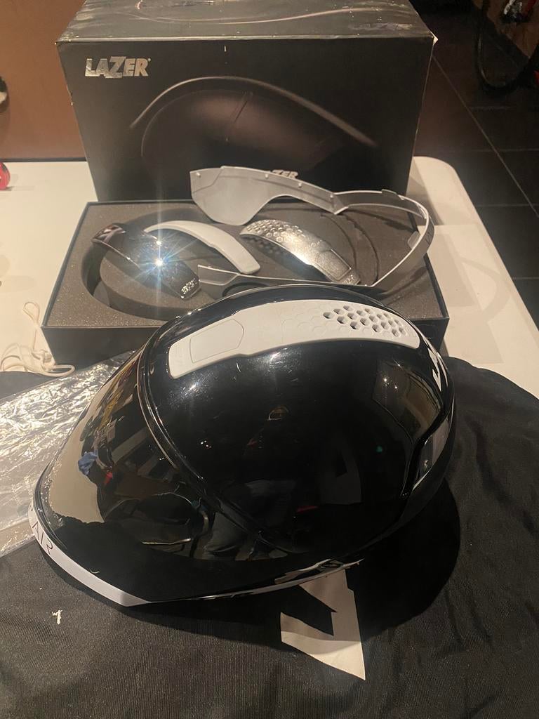Lazer Wasp tijdrithelm tijdrit, Fietsen en Brommers, Ophalen of Verzenden, Gebruikt, M