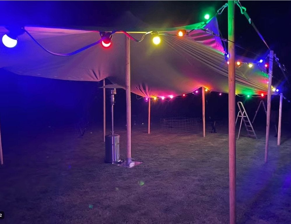 prikkabel lichtsnoer lichtkabel 60 meter 2x30meter, Tuin en Terras, Ophalen of Verzenden, Gebruikt, Overige typen