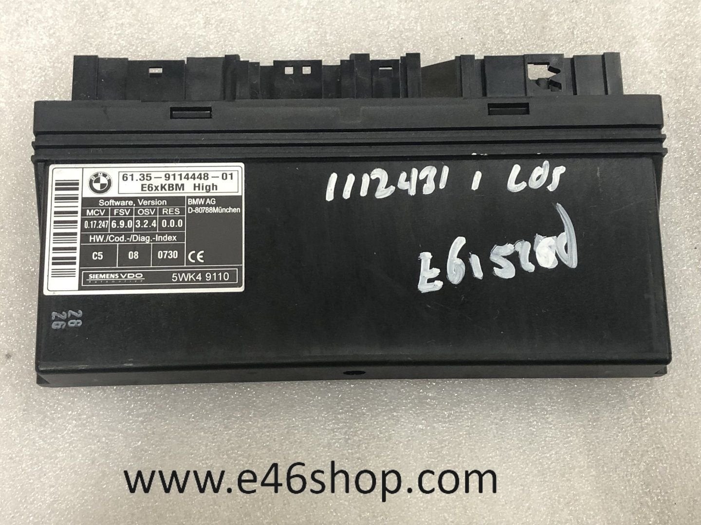 COMFORT BODY MODULE BMW E60 E61 OE 9114448 2006, -, Utilisé, -, Enlèvement ou Envoi