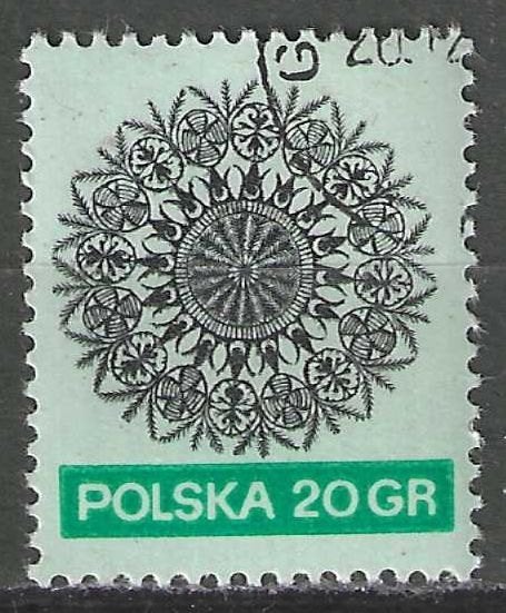 Pologne 1971 - Yvert 1939 - Dentelle - 20 gr (ST), Timbres & Monnaies, Timbres | Europe | Autre, Envoi, Pologne, Affranchi