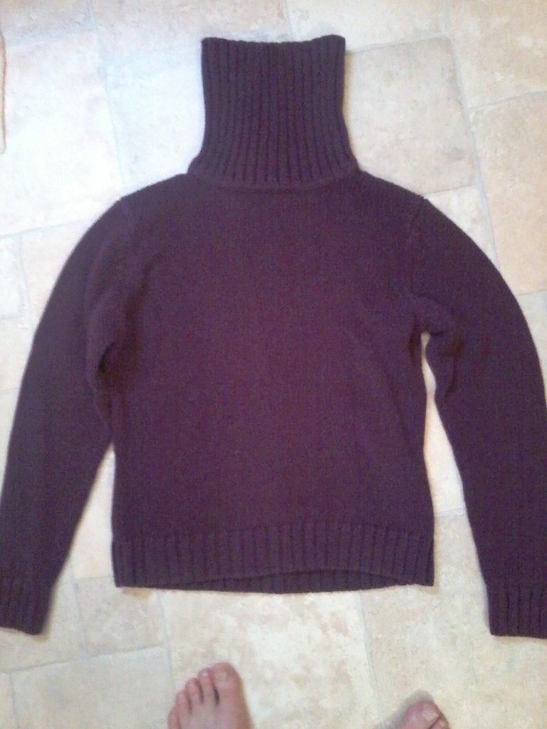 trui dames, medium, hoge kraag, kleur paars, Enlèvement ou Envoi, Porté, Taille 38/40 (M), Violet