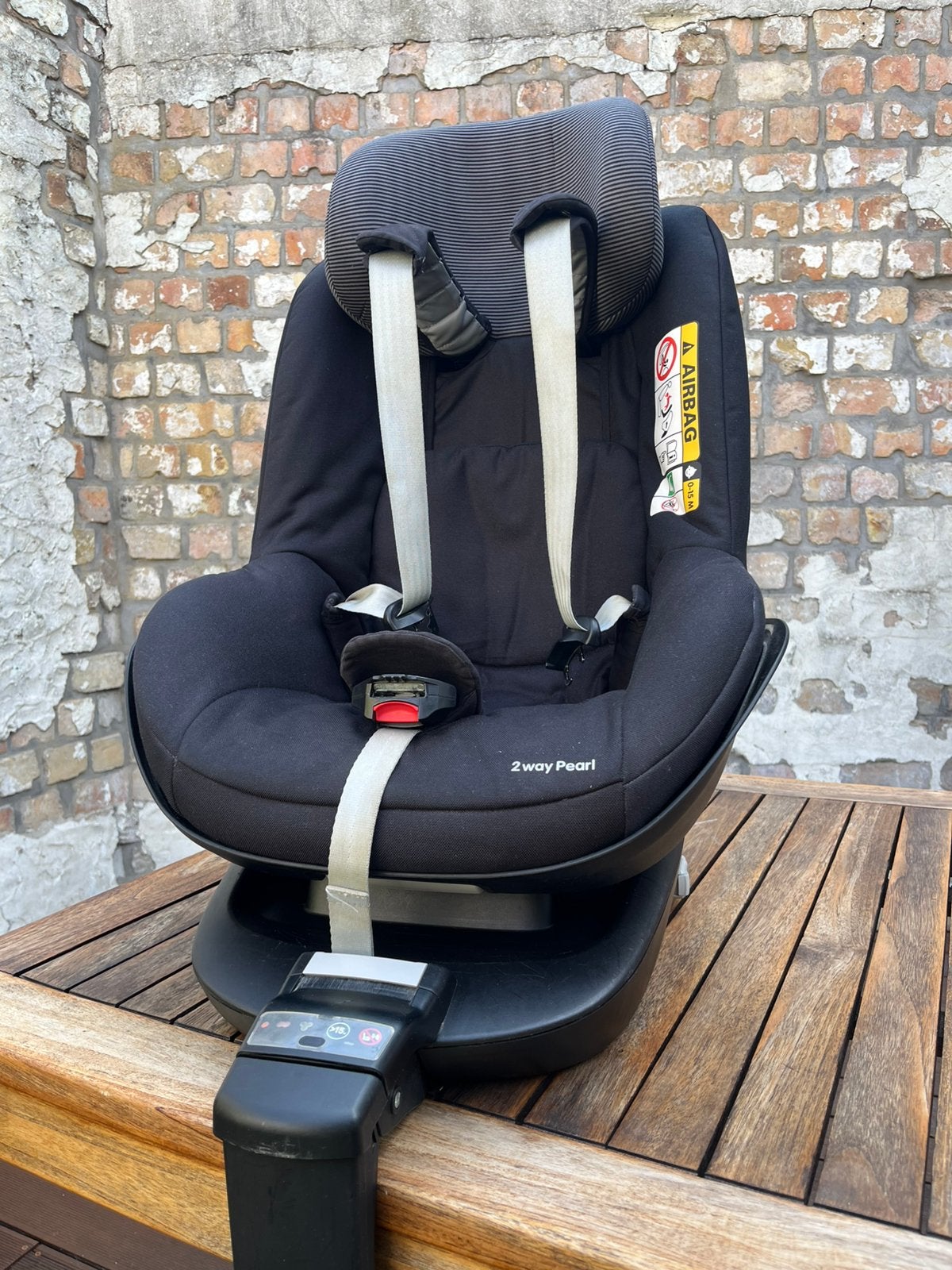 Maxi-cosi 2 way fix + 2 way pearl + 2 hoezen, Kinderen en Baby's, Autostoeltjes, Ophalen, Gebruikt, 0 t/m 18 kg, Verstelbare rugleuning
