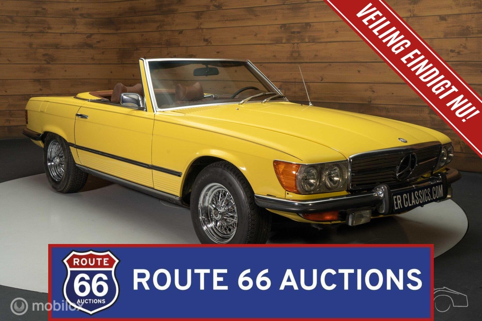 Mercedes-Benz 450SL | 1973 | Route 66 Auctions, Zwart, Mercedes-Benz, Bedrijf, Handgeschakeld