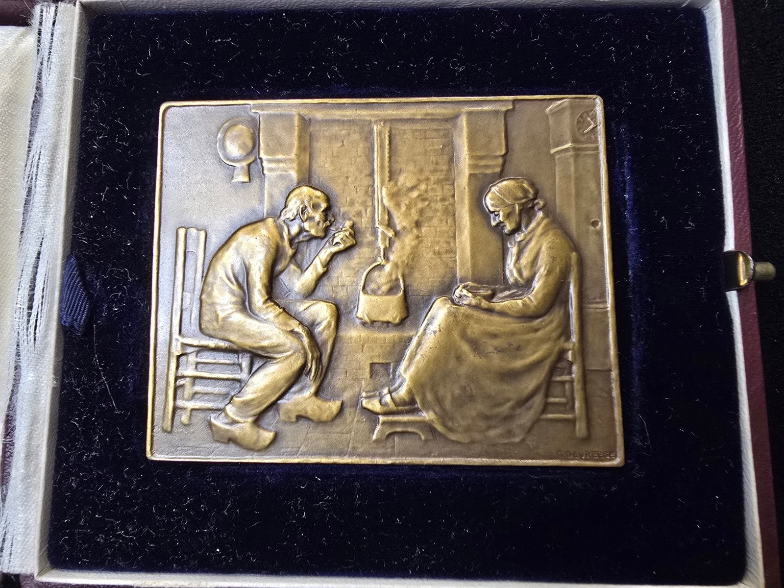 Devreese épreuve d'auteur médaille Belgique dédicacée Fonson, Enlèvement ou Envoi