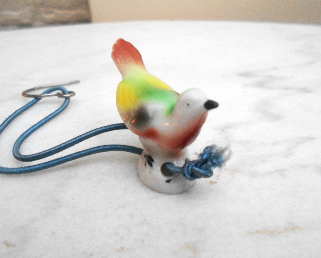 ancien pare goutte oiseau coloré  porcelaine pour cafetière, Antiquités & Art, Enlèvement ou Envoi