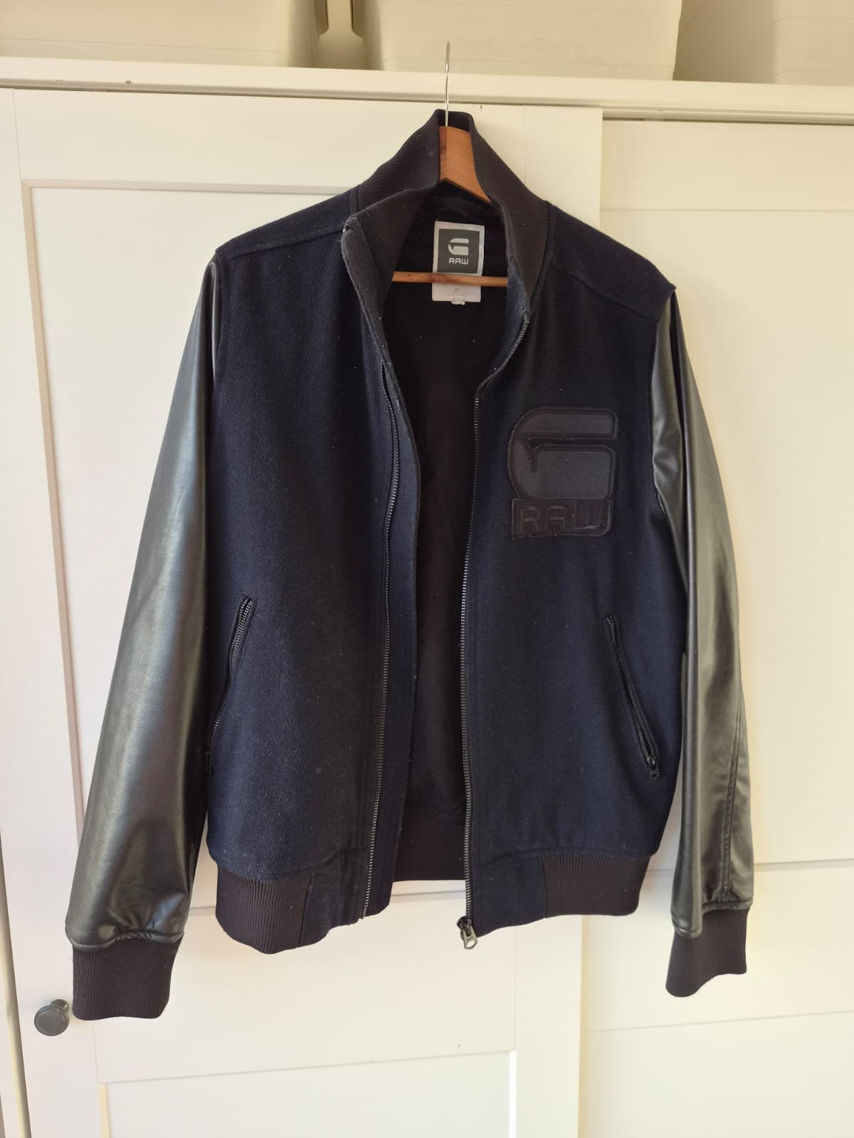 g-star raw allox leather pm bomber, Enlèvement, Comme neuf