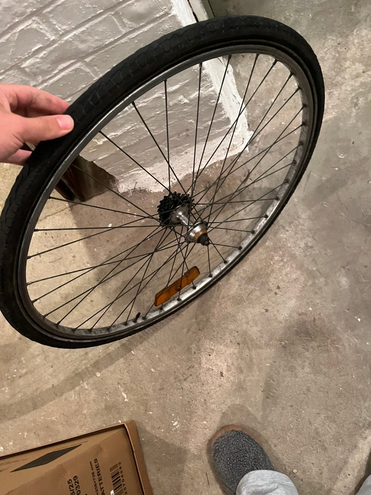 Achterwiel 6 speed, Vélos & Vélomoteurs, Vélos Pièces, Enlèvement, Comme neuf, Pneu