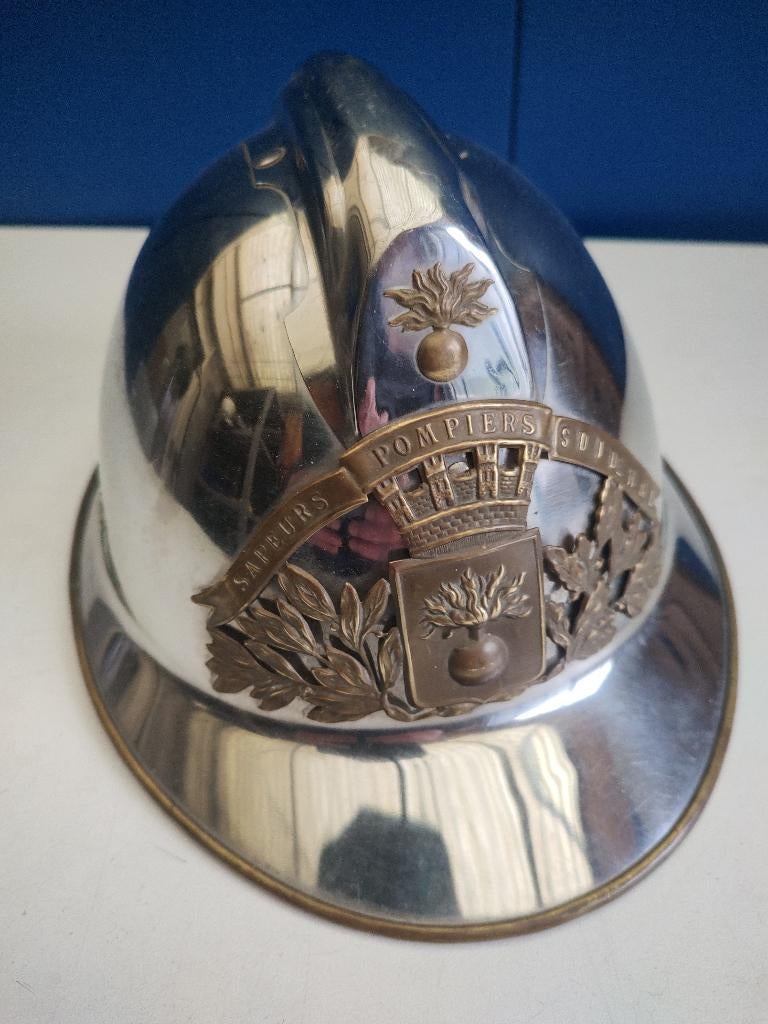 Franse brandweer helm SDI de M&L, Verzamelen, Verzenden