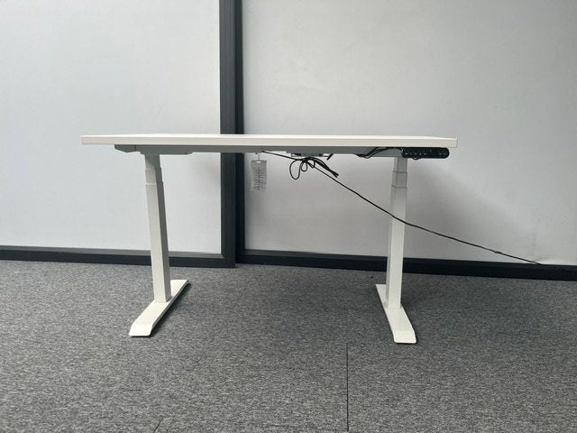 Wit zit-sta bureau (elektrisch), Computers en Software, Laptoptafels, Ophalen