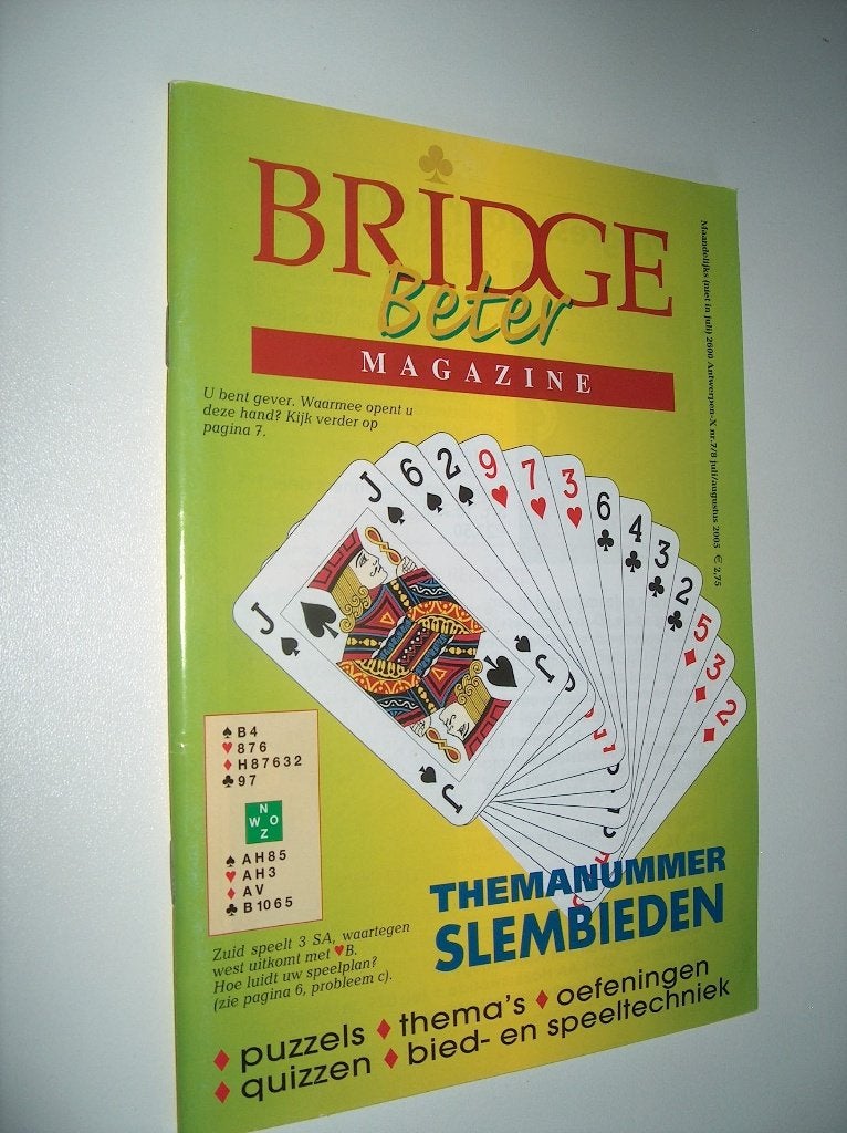 Bridge Beter - Themanummer slembieden, Boeken, Berry Westra, Ophalen of Verzenden, Zo goed als nieuw, Denksport