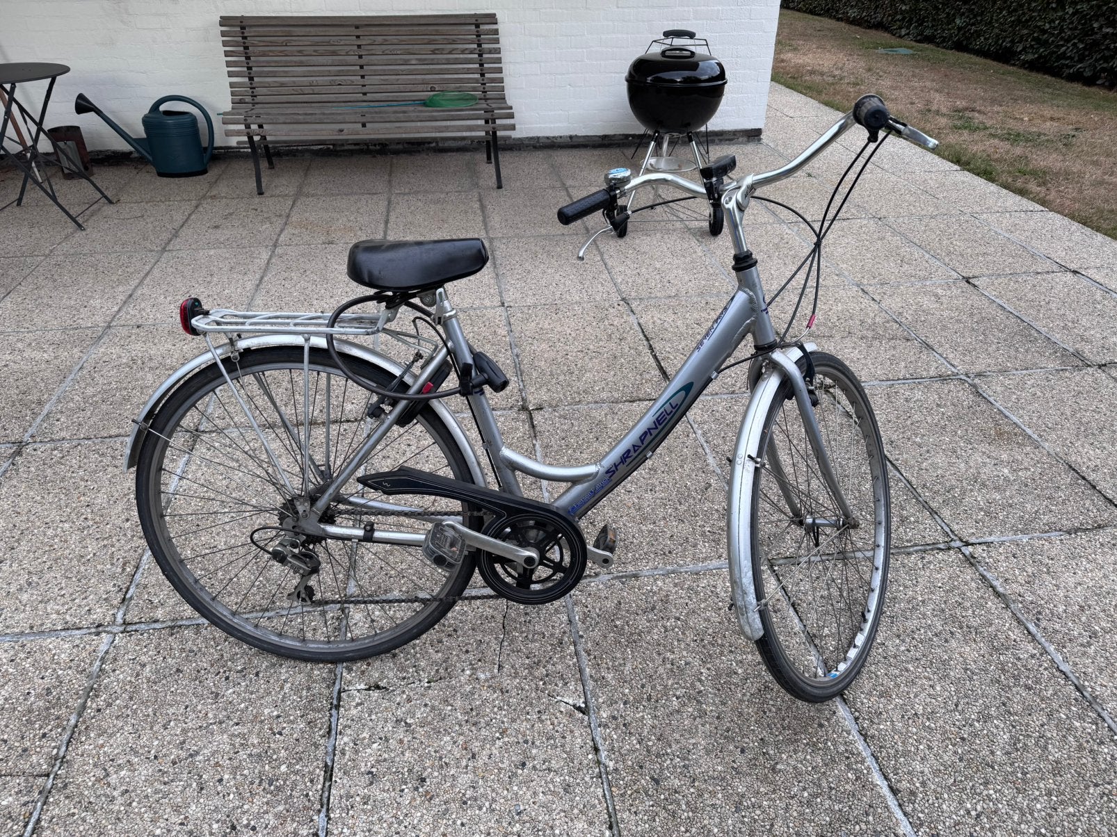 Oude damesfiets Shrapnell, Gebruikt, Velgrem, (Extra) lage instap, Ophalen