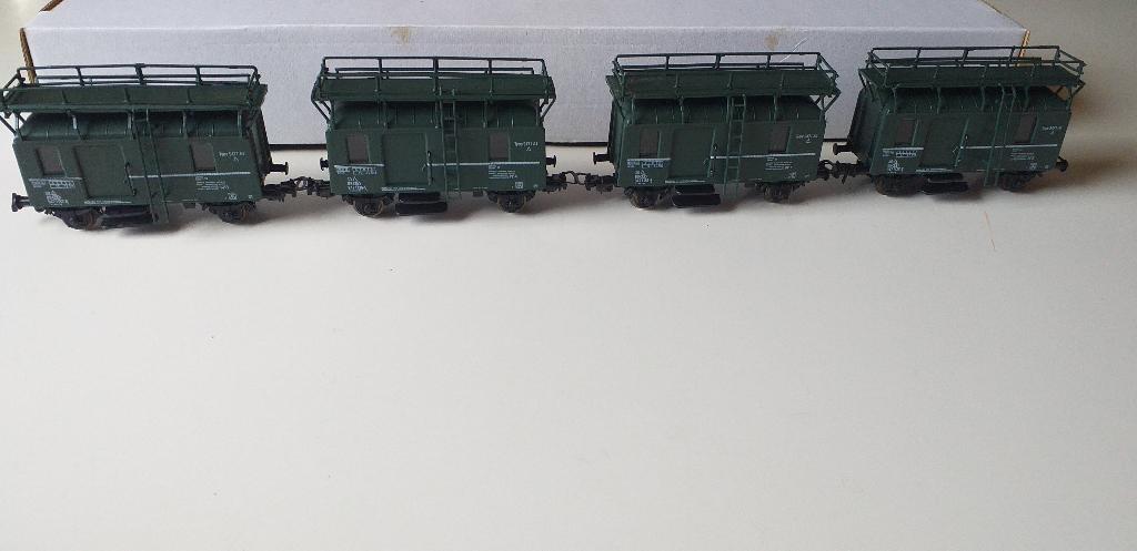 SNCB/NMBS DACKER SET DE 4 WAGONS ENTRETIEN CATENAIRE*HO*DC, Hobby & Loisirs créatifs, Trains miniatures | HO, Envoi, Neuf, Courant continu