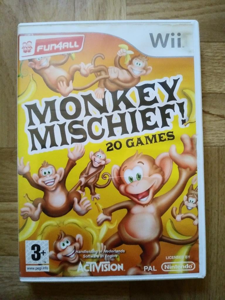 Monkey Mischief, met 20 spellen, voor Wii of Wii U, Games en Spelcomputers, Puzzel en Educatief, Ophalen of Verzenden, Zo goed als nieuw