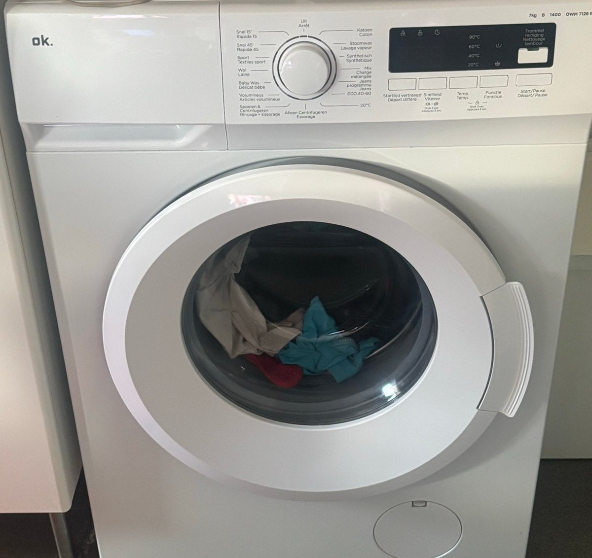 ok Wasmachine, Elektronische apparatuur, Ophalen, Zo goed als nieuw