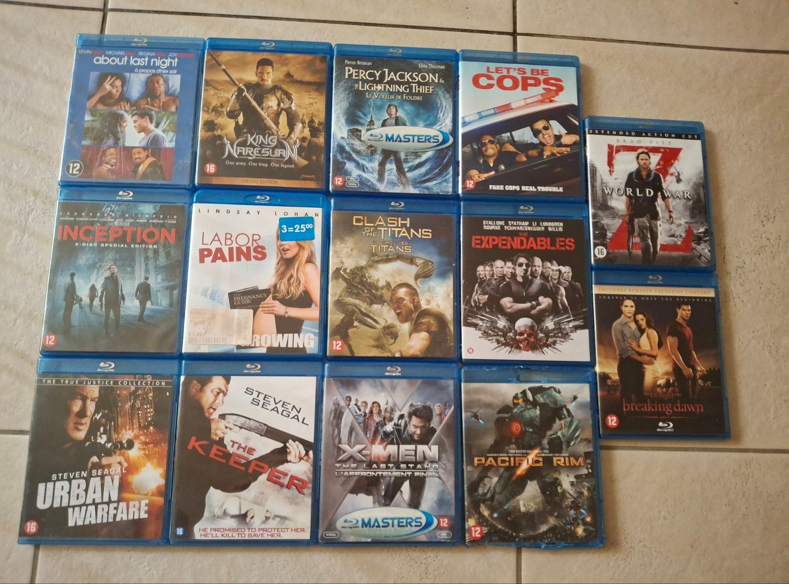 14 blu rays, Ophalen