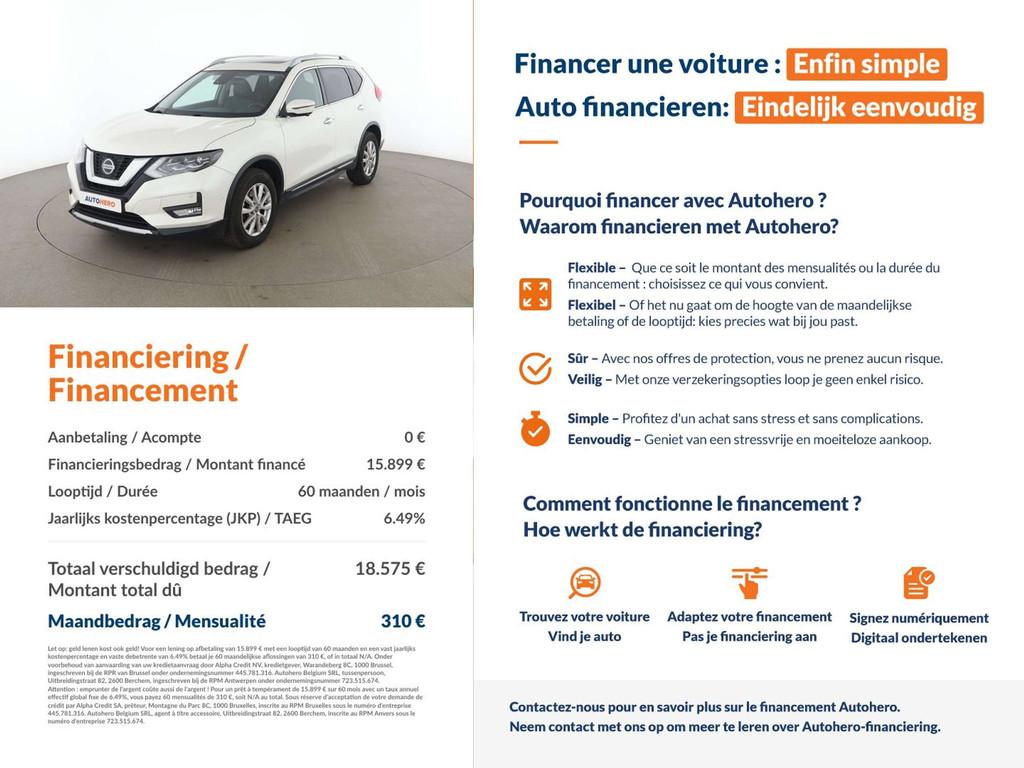 Nissan X-Trail 1.7 dCi Acenta 4x4 (bj 2020, automaat), Auto's, Automaat, 1749 cc, Wit, Leder