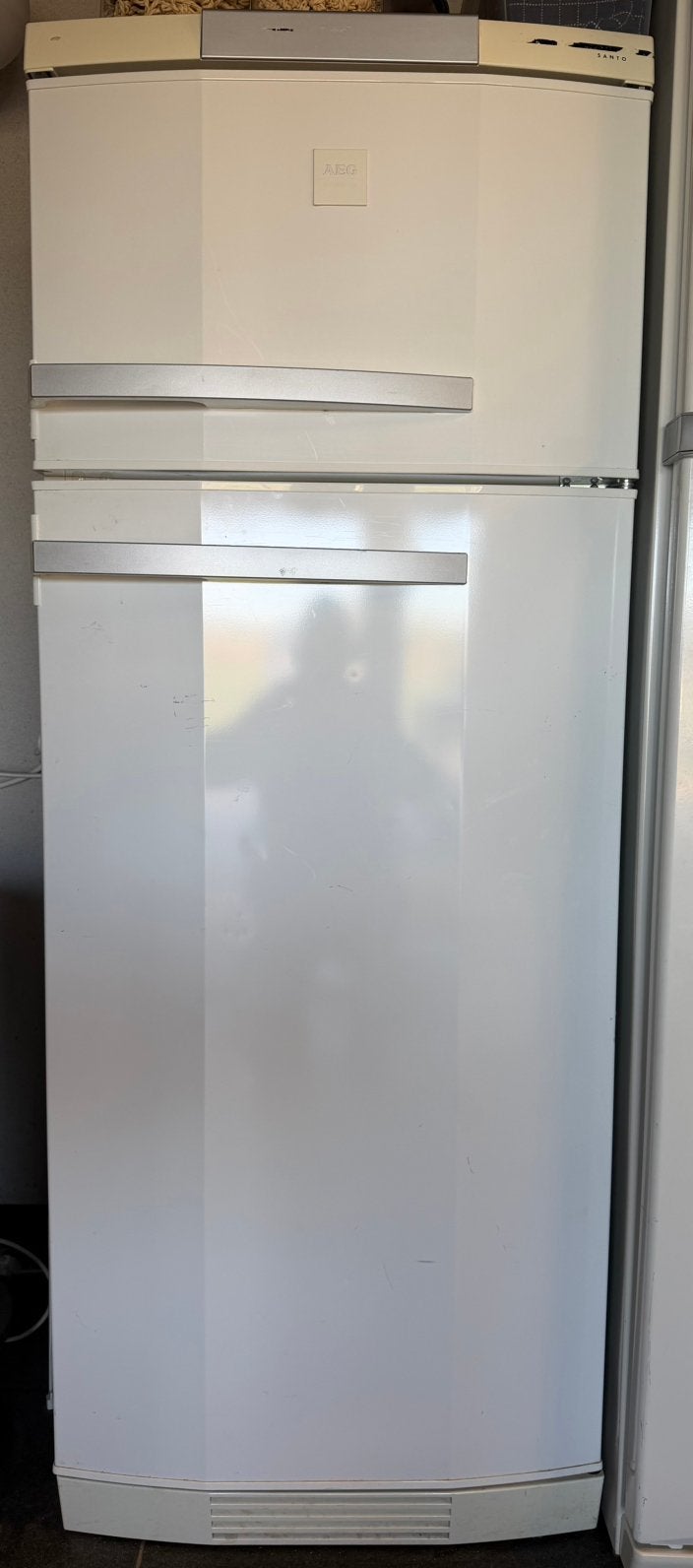 Frigo + petite partie congélateur, Ophalen, Gebruikt, 200 liter of meer, Met aparte vriezer