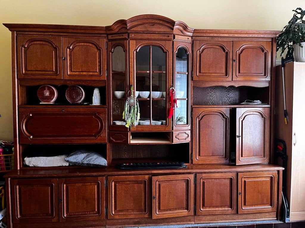 Groot dressoir met dressoir, Ophalen, Gebruikt, 200 cm of meer, 200 cm of meer