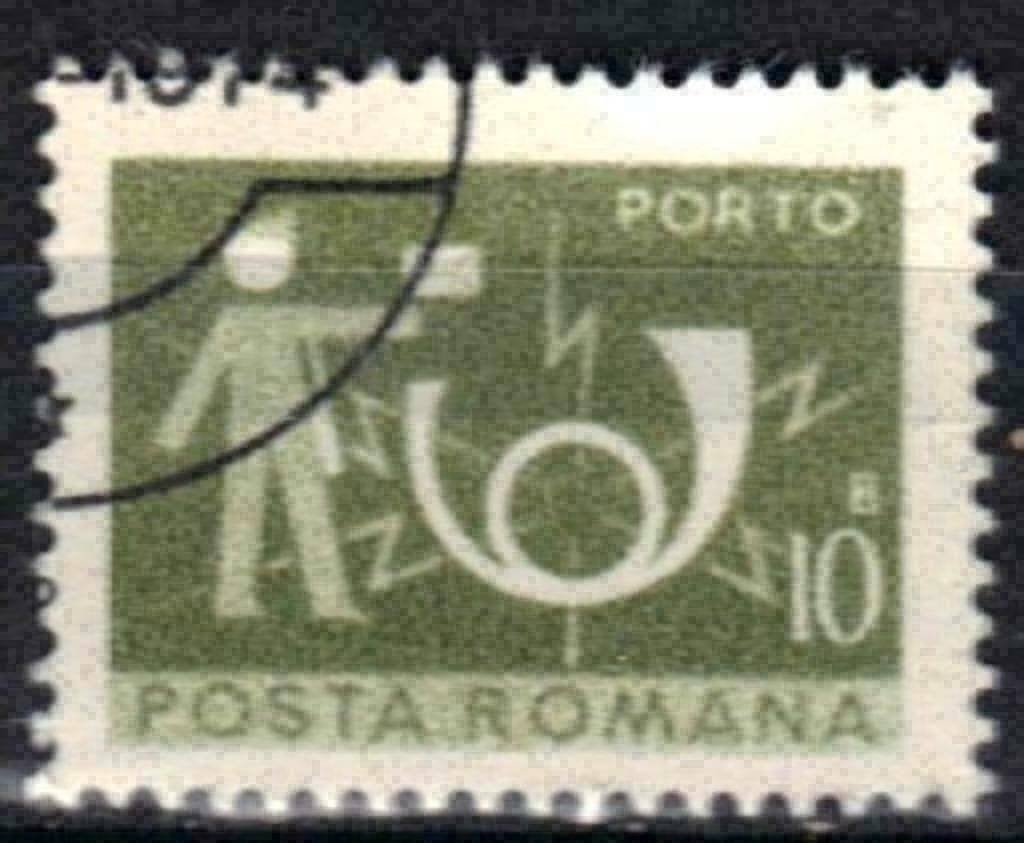 Roemenie 1974 - Yvert 134bTX - Postsymbolen (ST), Verzenden, Gestempeld