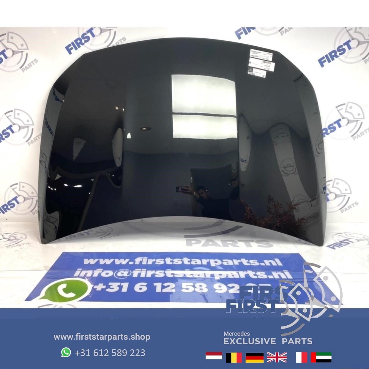 W118 CLA MOTORKAP ORIGINEEL Mercedes 2018-2025 ZWART WIT GRI, Utilisé, -, Capot moteur, Avant