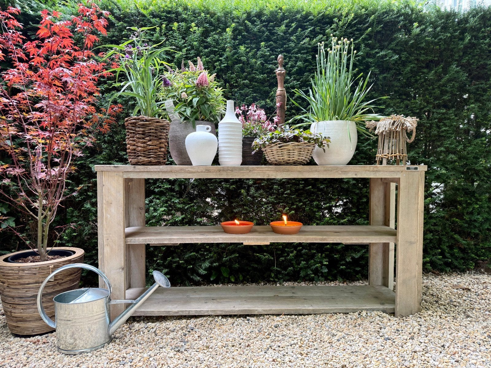 oppottafels en sidetables van steigerhout, Tuin en Terras, Ophalen, Nieuw