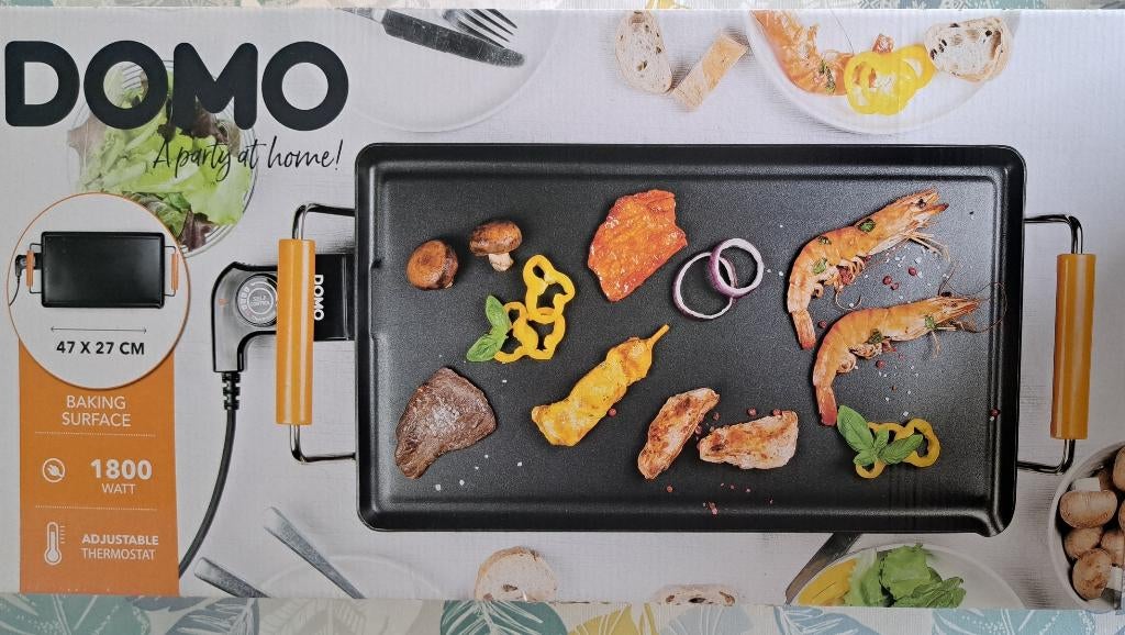 Plancha Teppanyaki DOMO 47 cm, Ophalen, Zo goed als nieuw