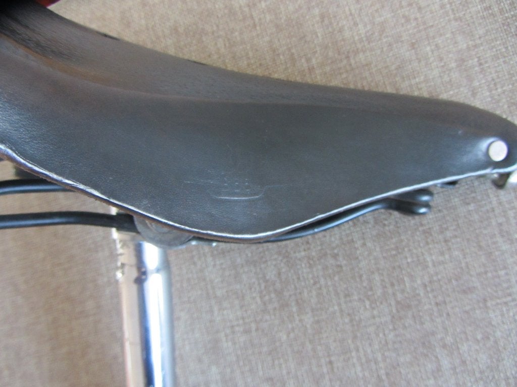 Brooks lederen zadel met zadelpen, prachtige st., Ophalen, Zadel