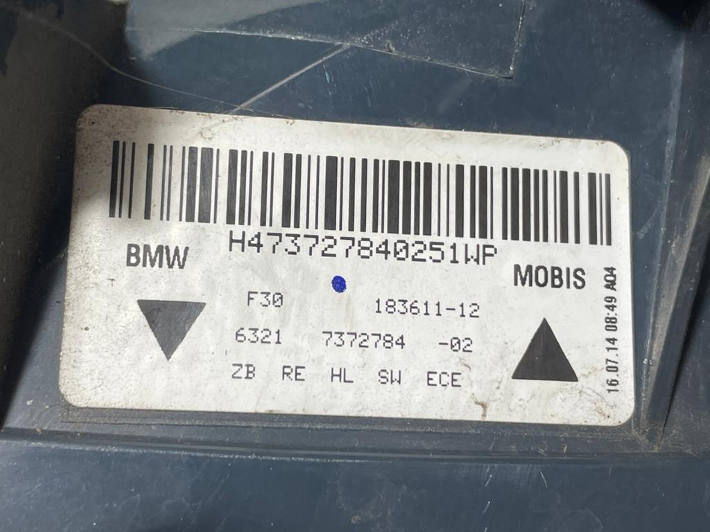 Feu arriere droit BMW F30 6321 7372784, Enlèvement, Utilisé, BMW